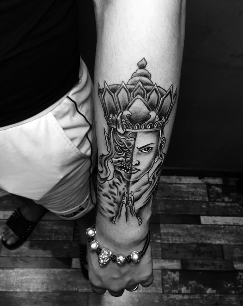 僧魔纹身纹身图片