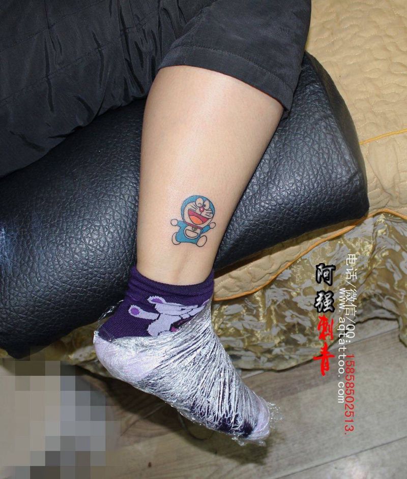 温州纹身纹身图片_成品颈部腿部传统清新写实国画静物原创情侣纹身图案