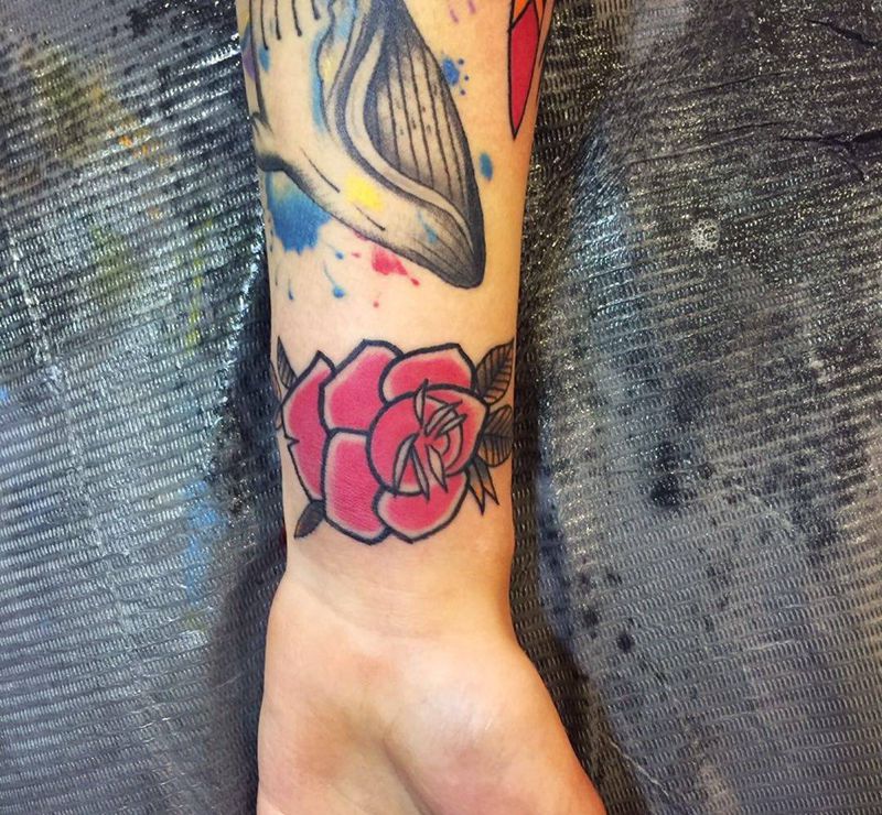 school拼接 花纹身图片