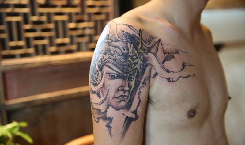 赵云纹身图片