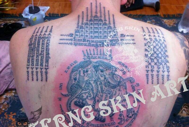 传统泰国刺符作品纹身图片_泰国刺符泰国刺符纹身图案