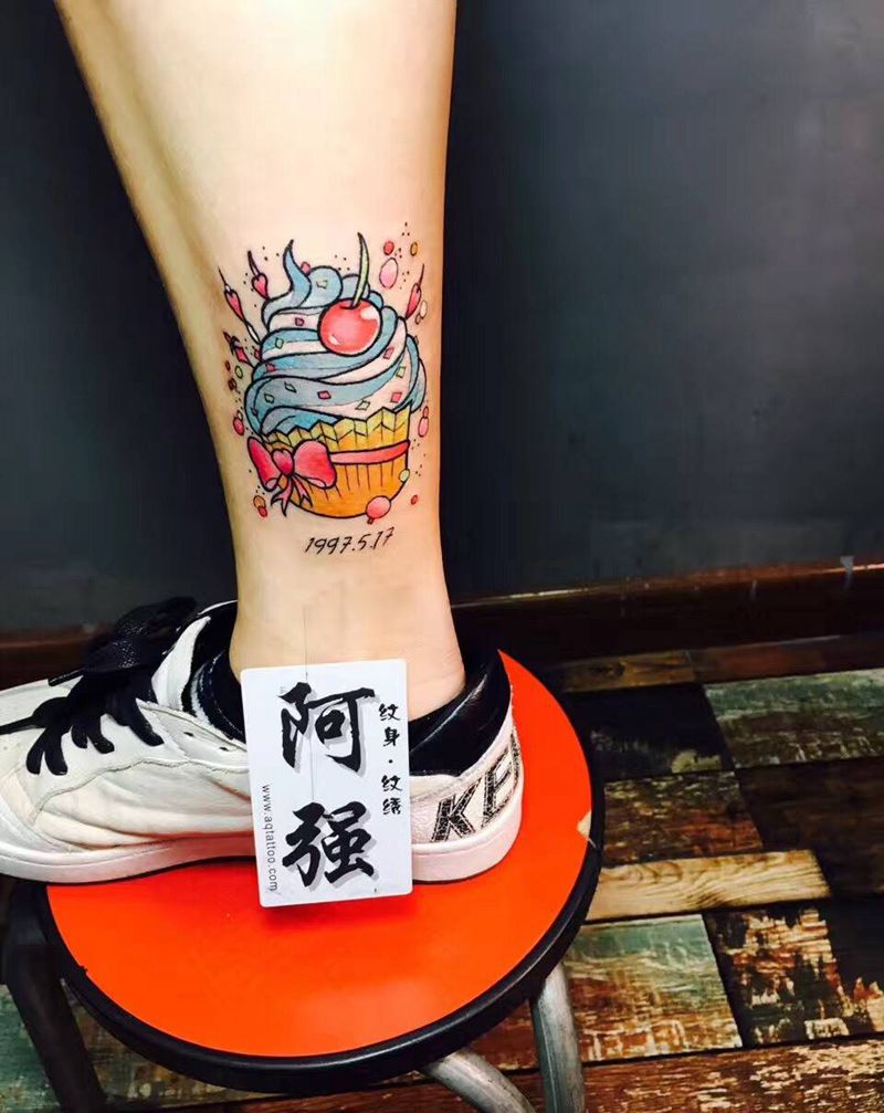 冰淇淋纹身图片