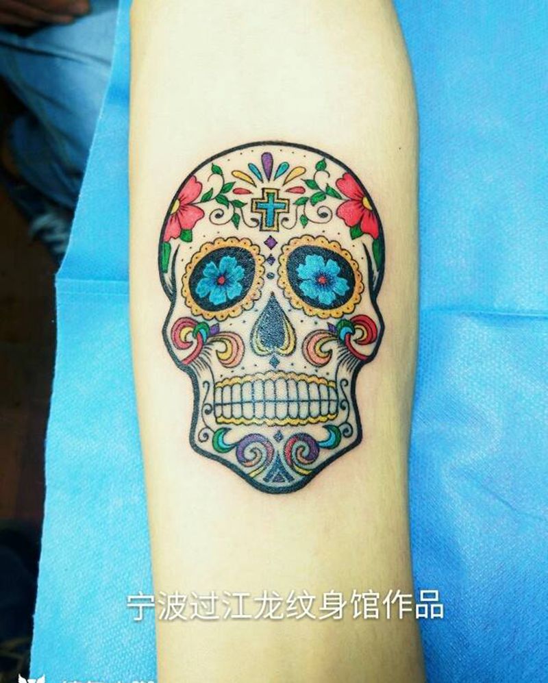 美枯头纹身图片