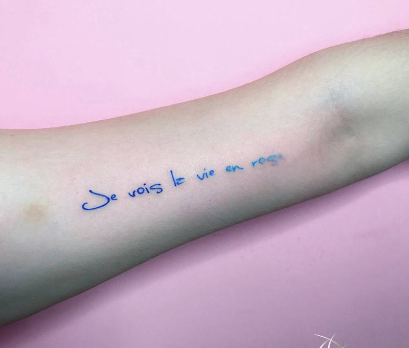 小字母纹身图片