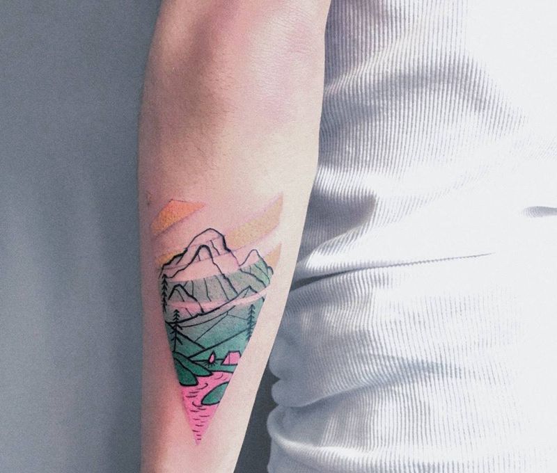 小清新纹身图片_成品手部清新欧美植物静物纹身图案