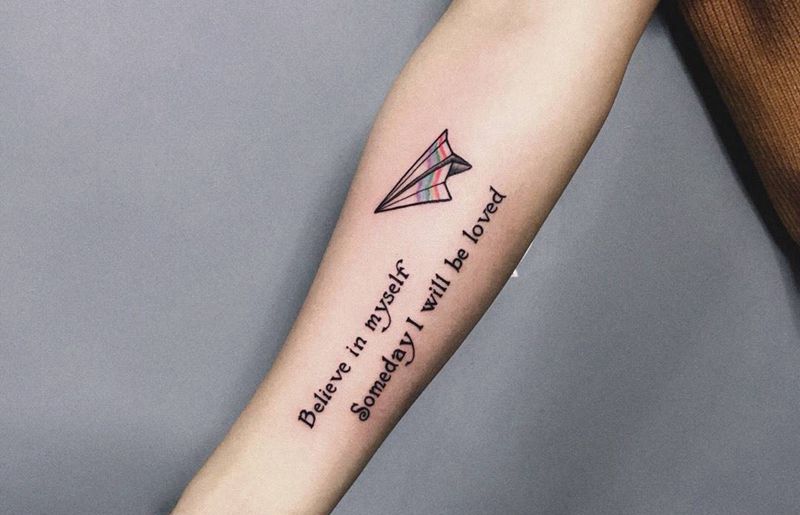 字母纹身图片_成品手部清新字符纹身图案