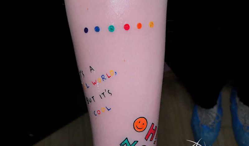 小清新纹身图片_手部纹身图案