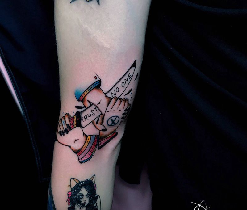 school纹身图片_手部纹身图案