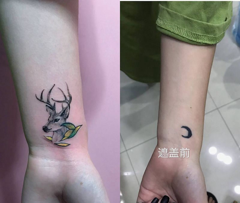 遮盖纹身图片_手部纹身图案