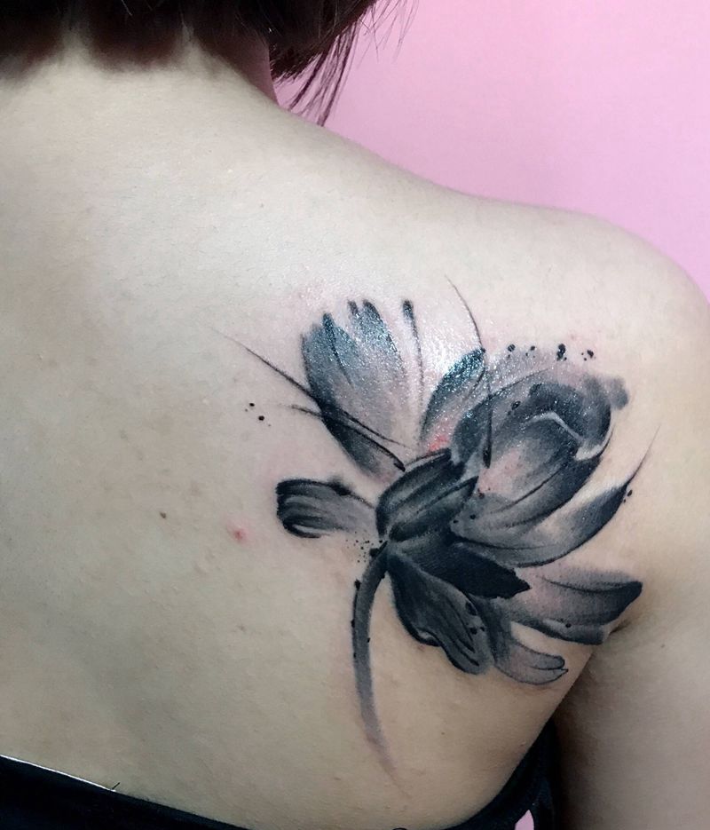 遮盖纹身图片_背部纹身图案