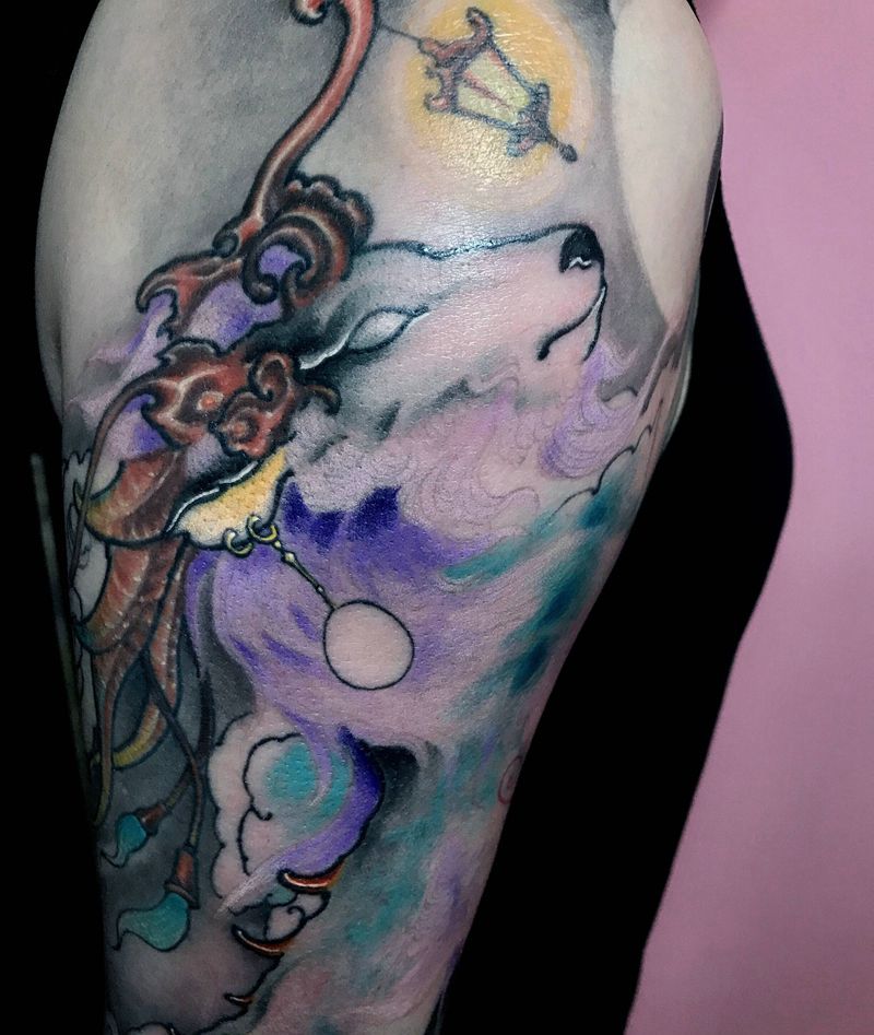 白泽纹身图片_手部纹身图案