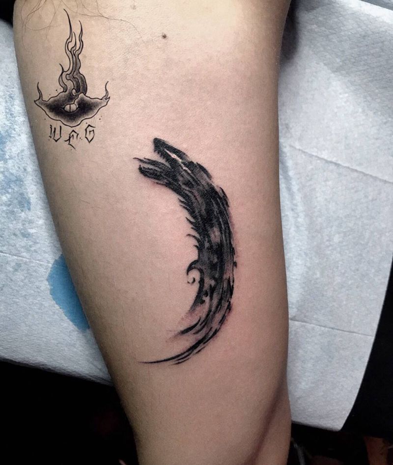 狼纹身图片_手部纹身图案