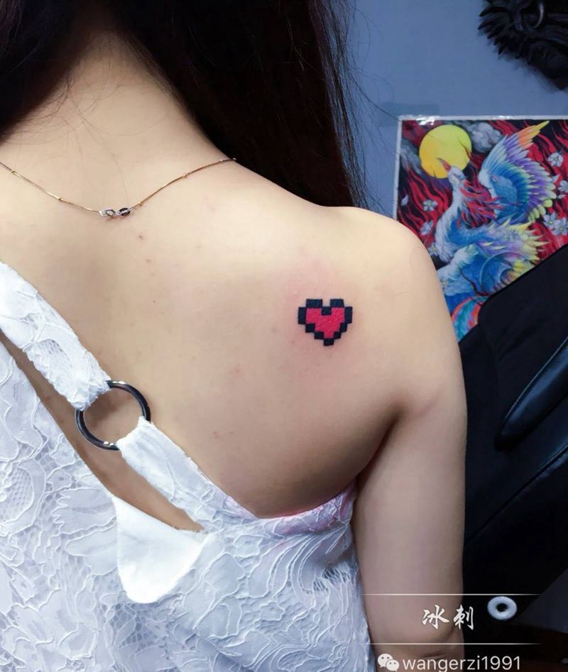 小清新纹身图片_成品清新字符几何纹身图案