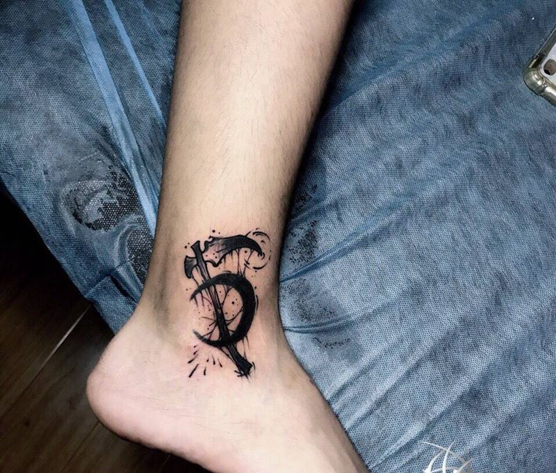 小图纹身图片_成品腿部纹身图案