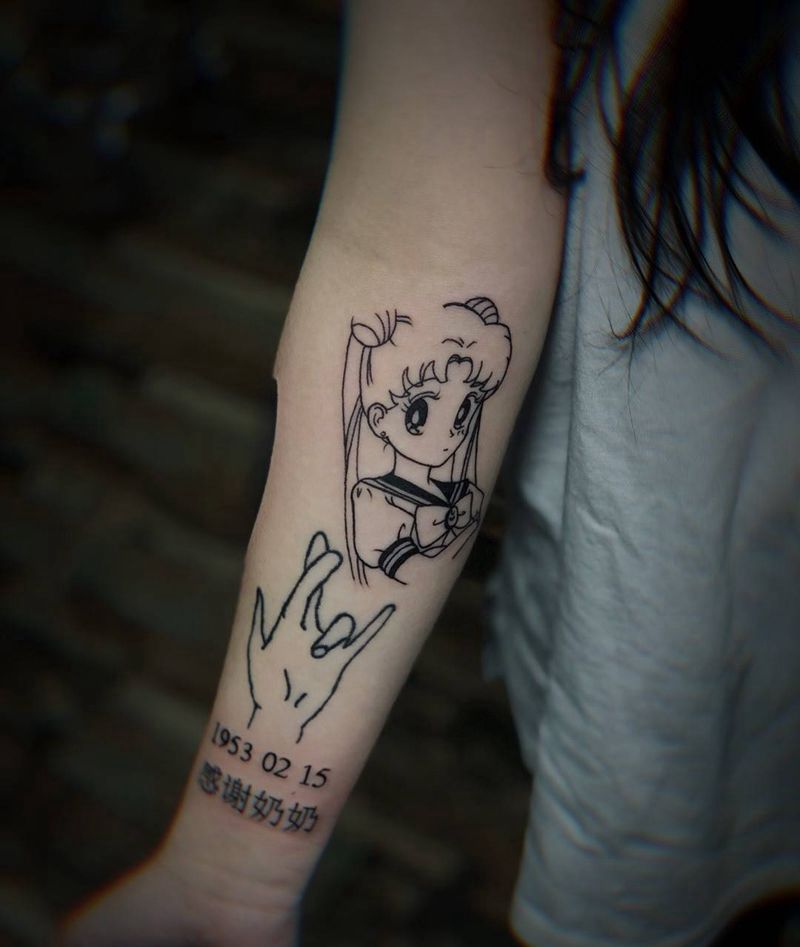 美少女战士纹身图片