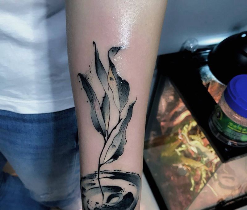 遮盖纹身图片_成品手部国画纹身图案