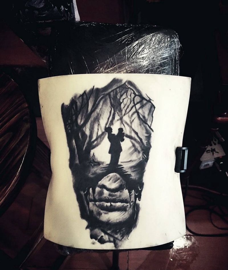 写实作品完成，风格可约，优惠中纹身图片