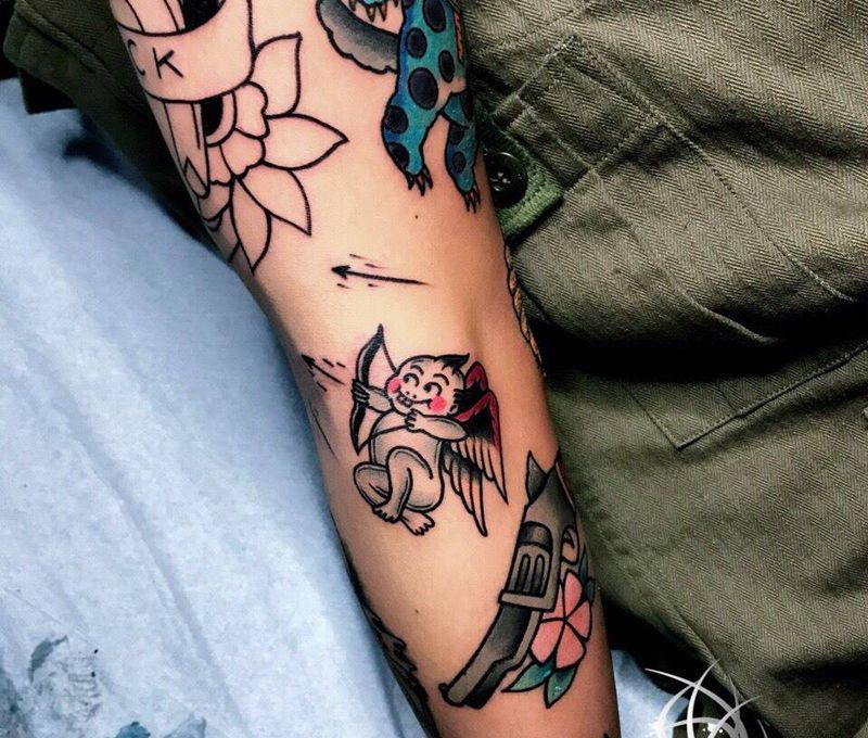 oldschool纹身图片_手部纹身图案