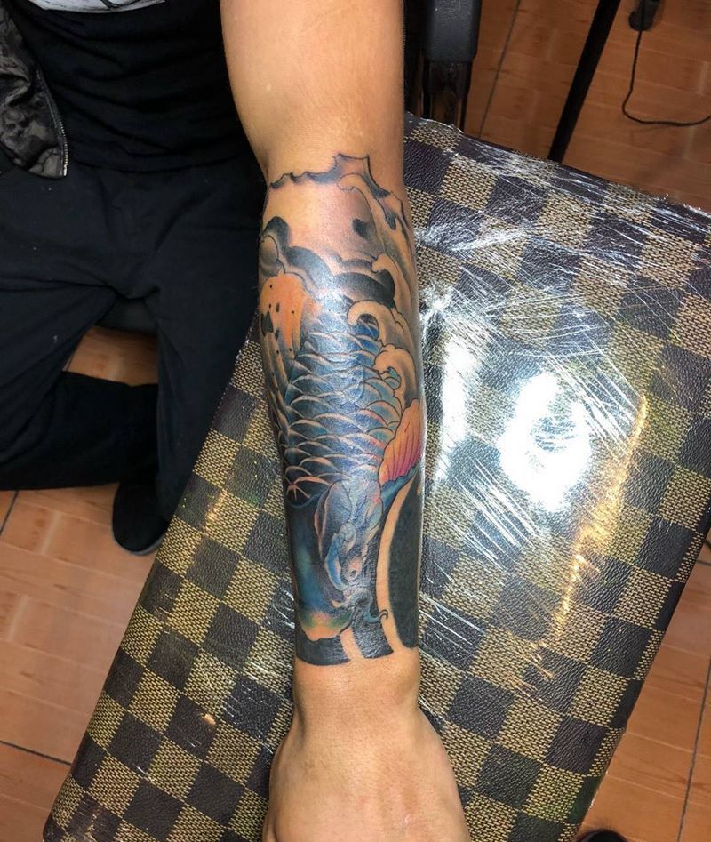 遮盖纹身图片_手臂新传统纹身图案