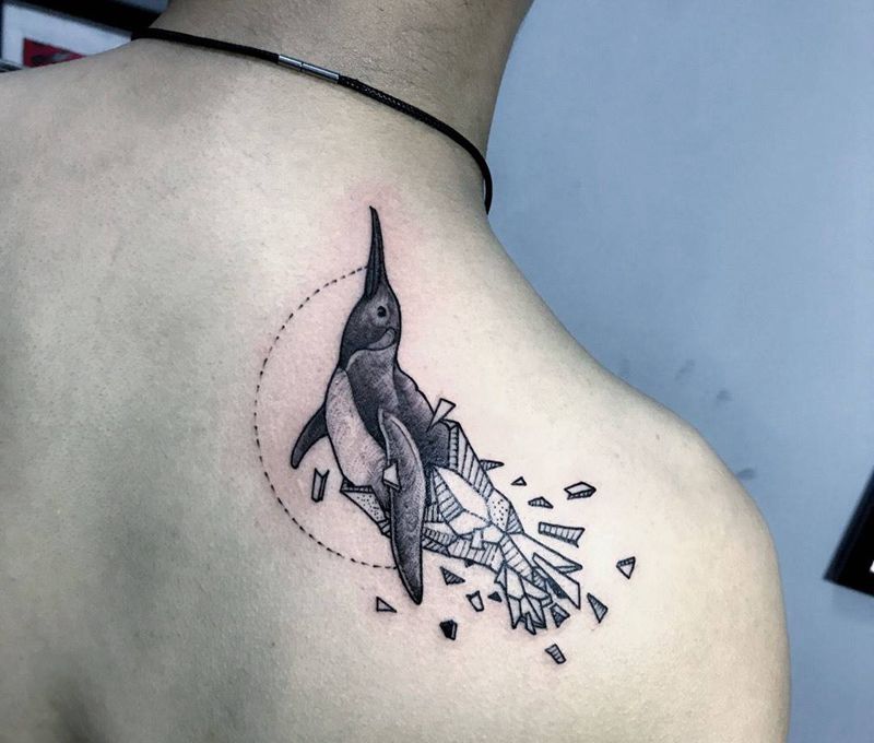 作品纹身图片_成品背部纹身图案