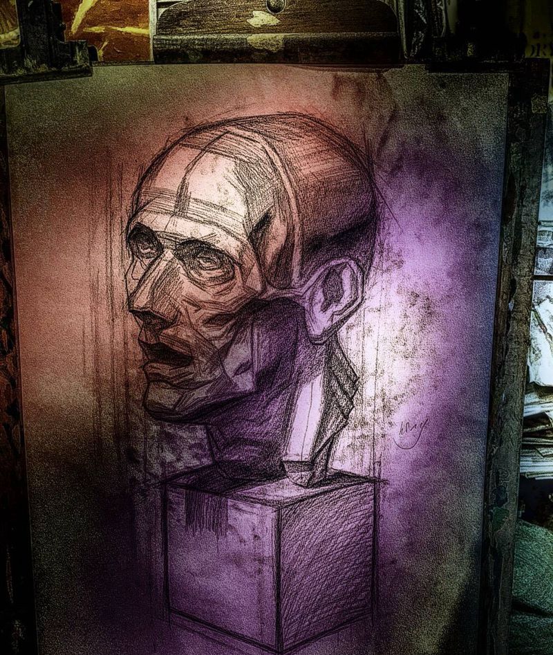 素描作品纹身图片_成品纹身图案