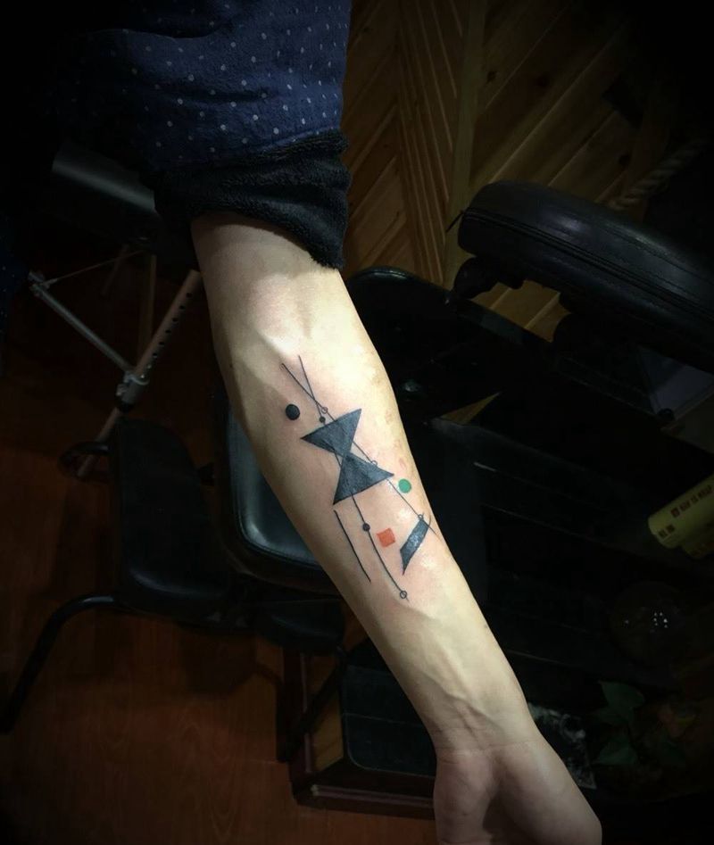 几何纹身图片_手臂纹身图案