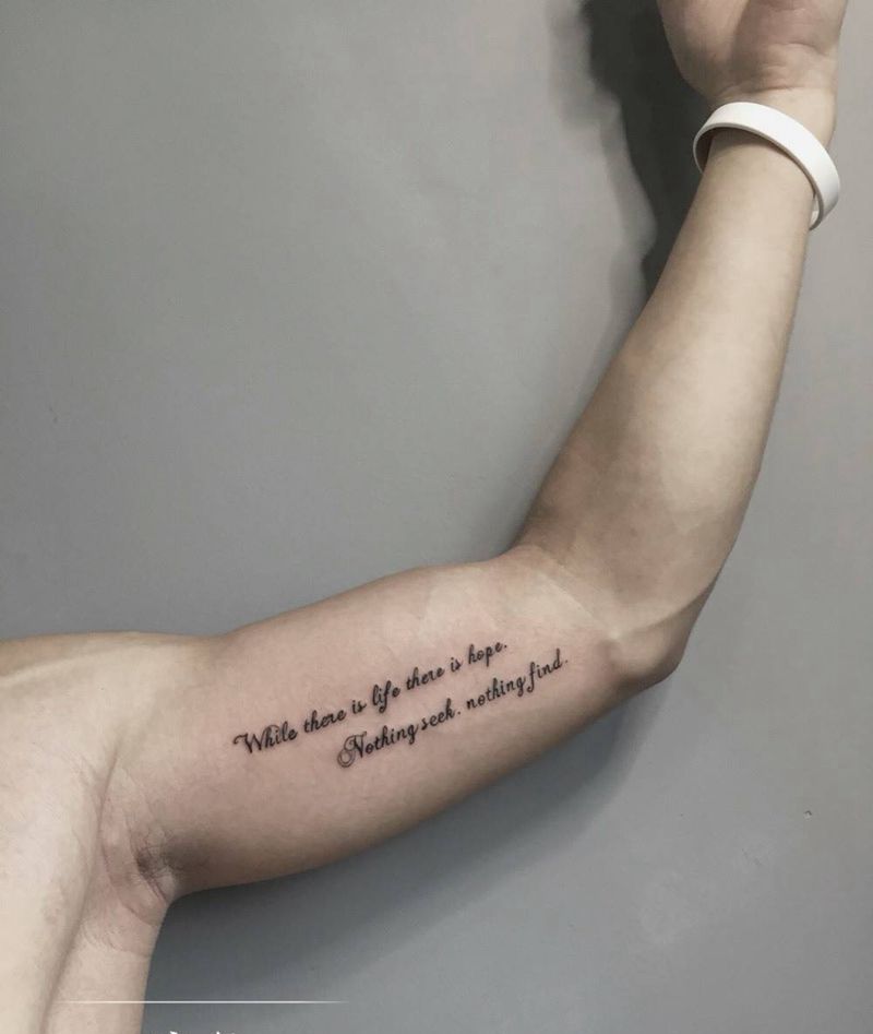 字母小清新纹身图片_手臂清新字符纹身图案