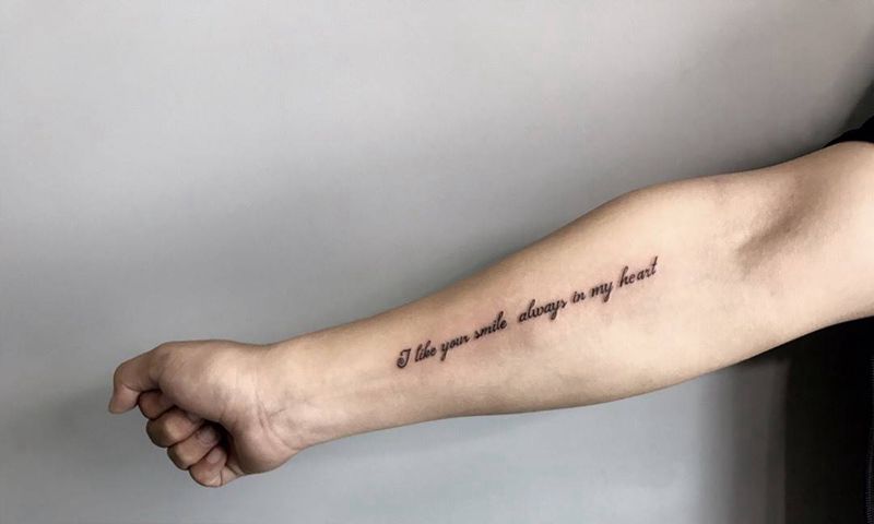 字母纹身图片_手部清新字符纹身图案