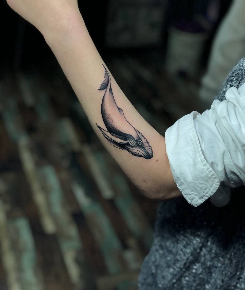 鲸鱼纹身图片