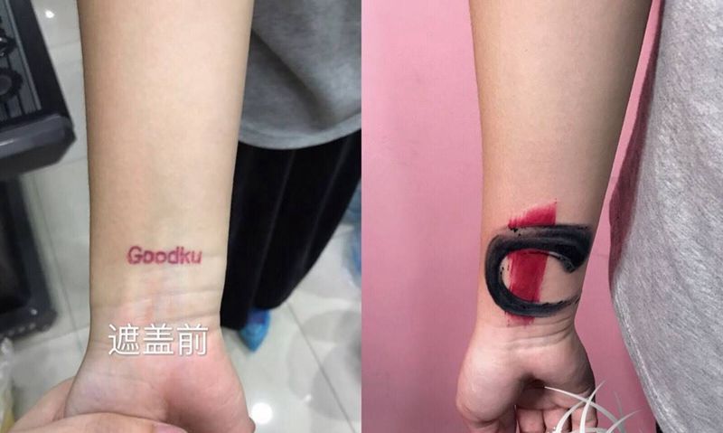遮盖纹身图片_手部纹身图案