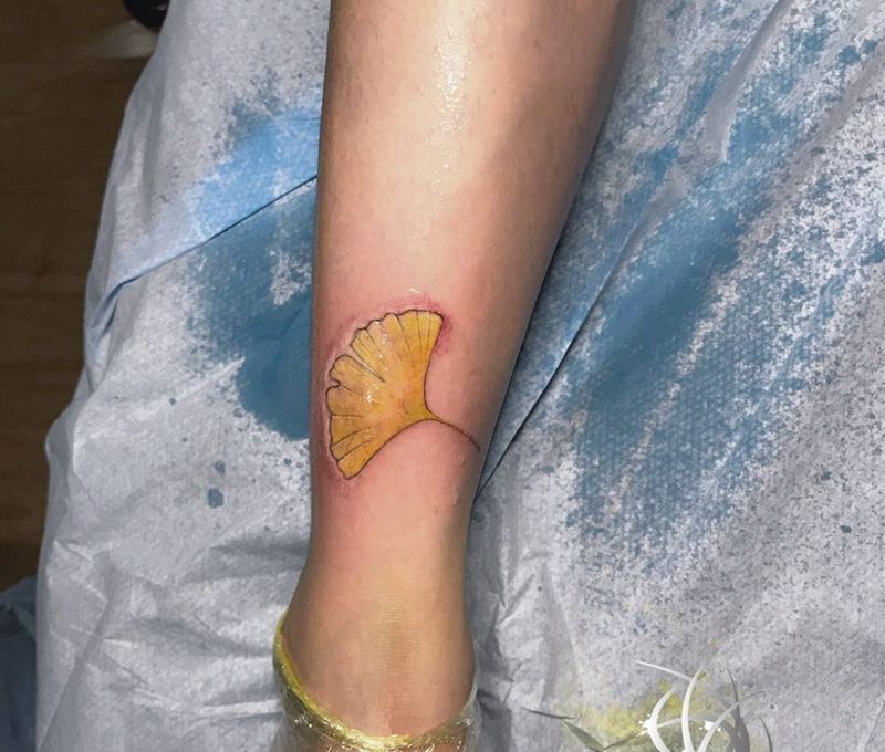 银杏纹身图片