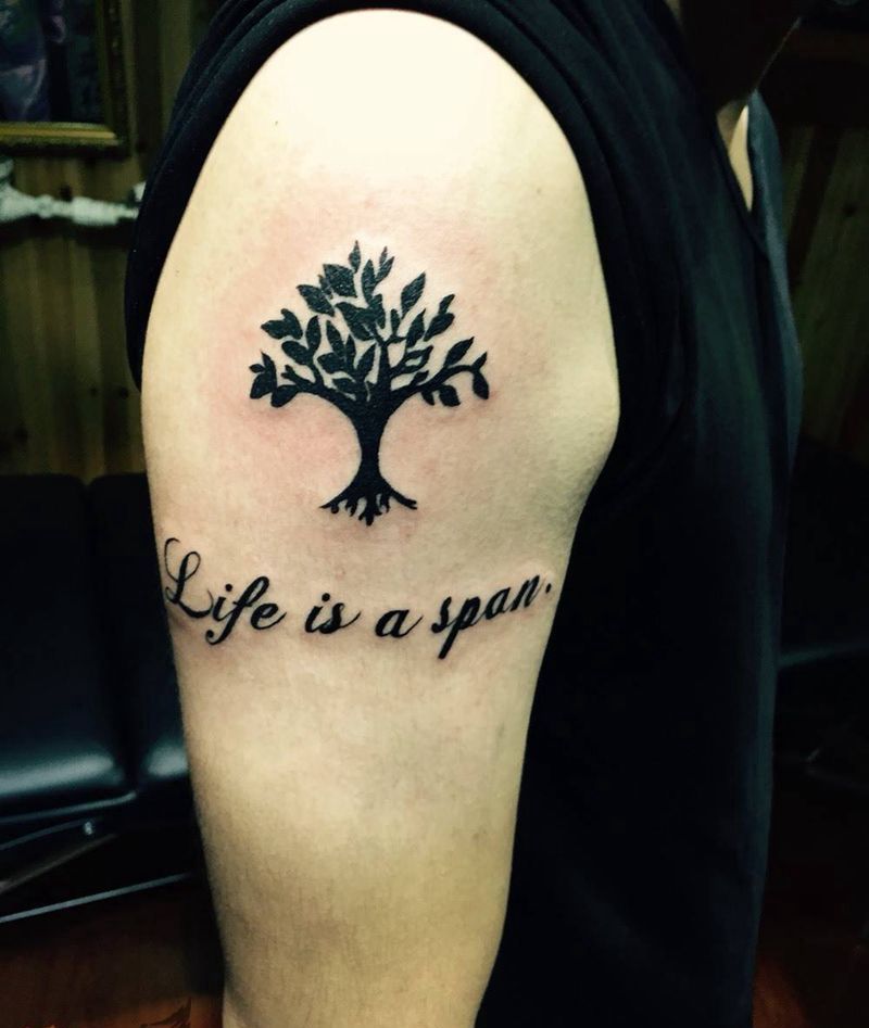 树纹身图片_手臂纹身图案