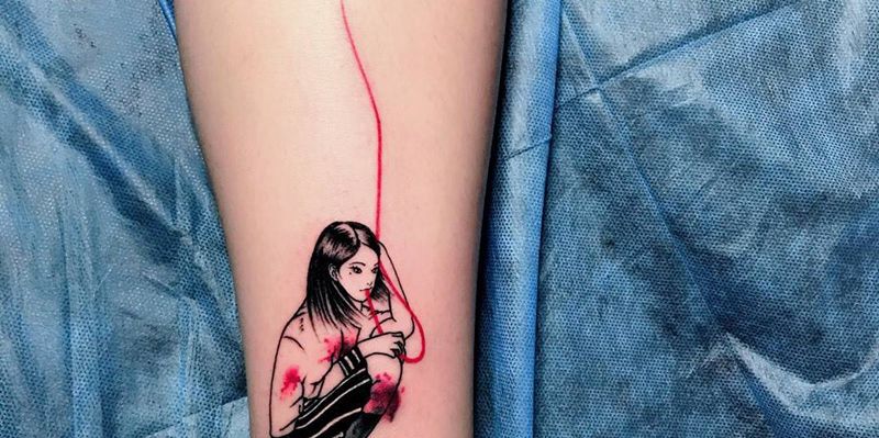 遮盖纹身图片_成品脚部纹身图案