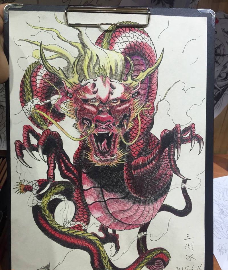 纹身手稿纹身图片_手稿纹身图案