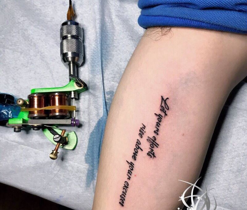 字母纹身图片_手臂纹身图案