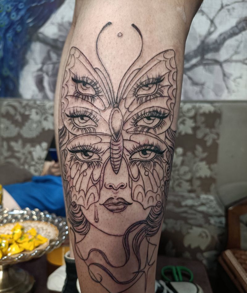 欧美纹身图片_腿部手臂New SchoolOld School纹身图案