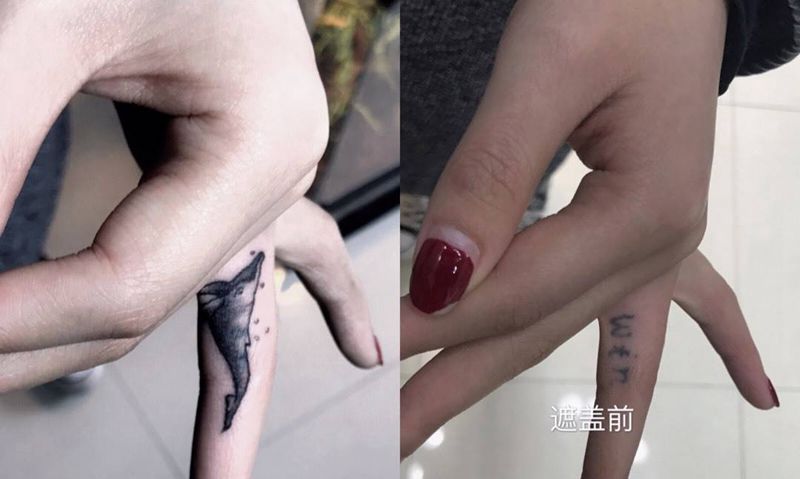 遮盖纹身图片_成品手部清新纹身图案