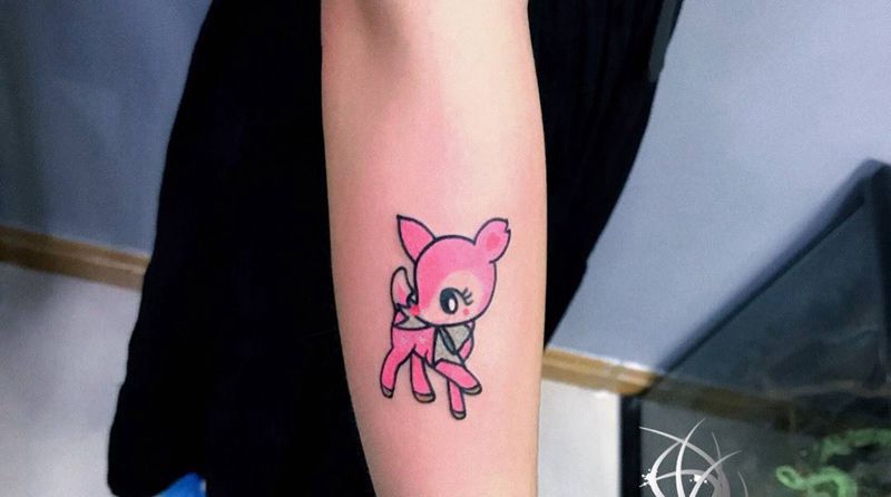 卡通纹身图片_手部纹身图案