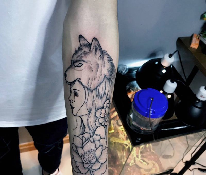 简约风纹身图片_成品手部纹身图案