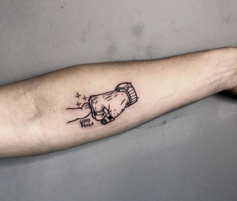 伙伴纹身图片_成品手臂清新动物人物纹身图案