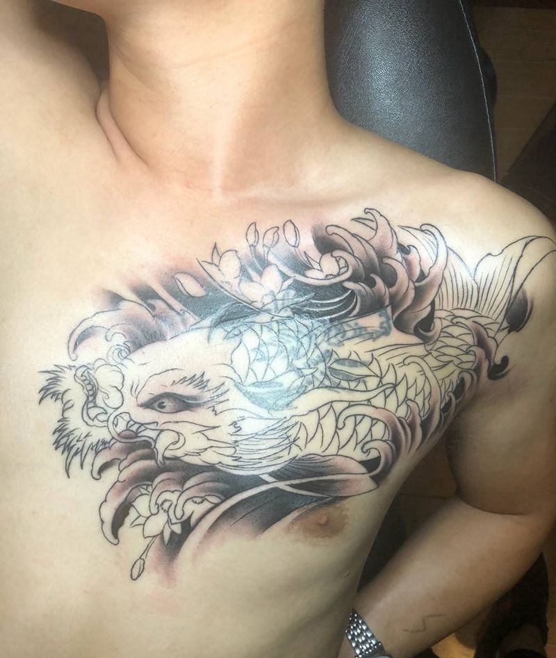 遮盖未完纹身图片