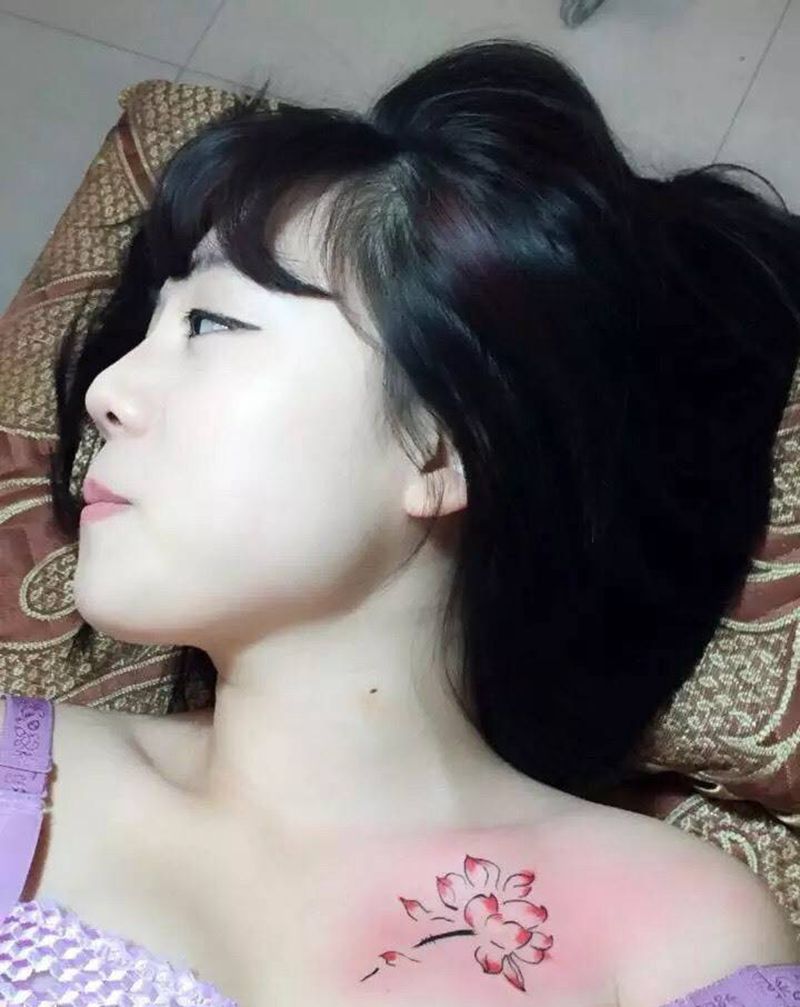 清晰小图纹身图片_手臂胸部成品清新植物图腾纹身图案