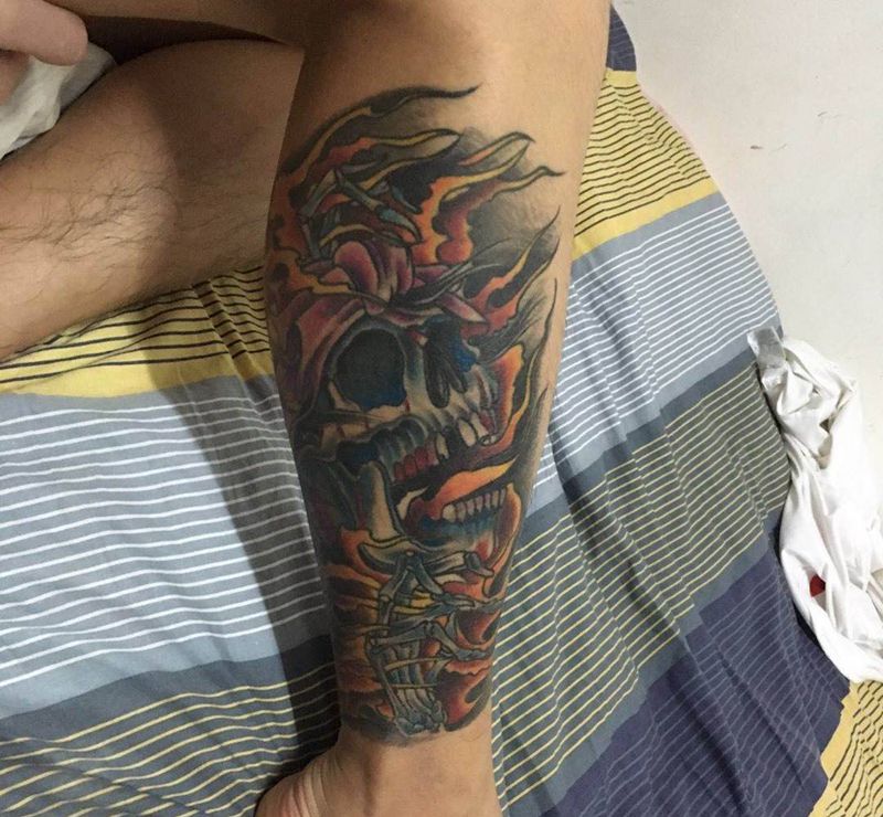 全部完成。纹身图片