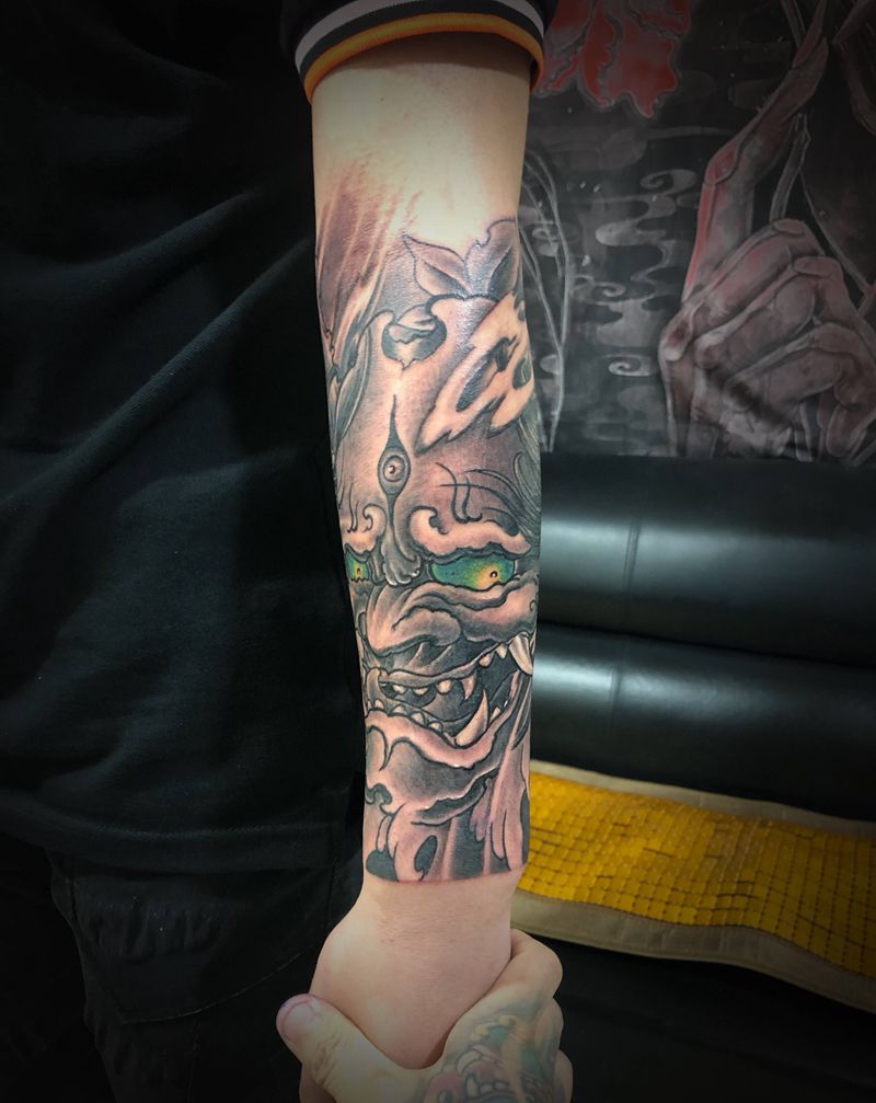 般若纹身图片_手部纹身图案