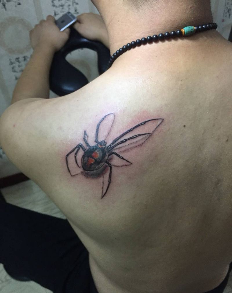 小蜘蛛纹身图片