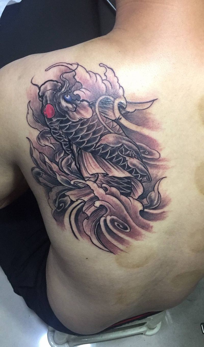 鲤鱼纹身图片