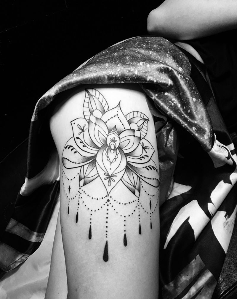 曼陀罗纹身图片