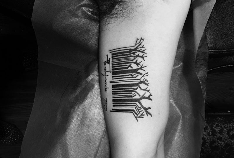 哥特式字母纹身图片