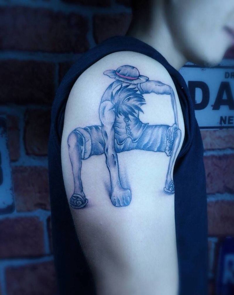 海贼王.路飞纹身图片