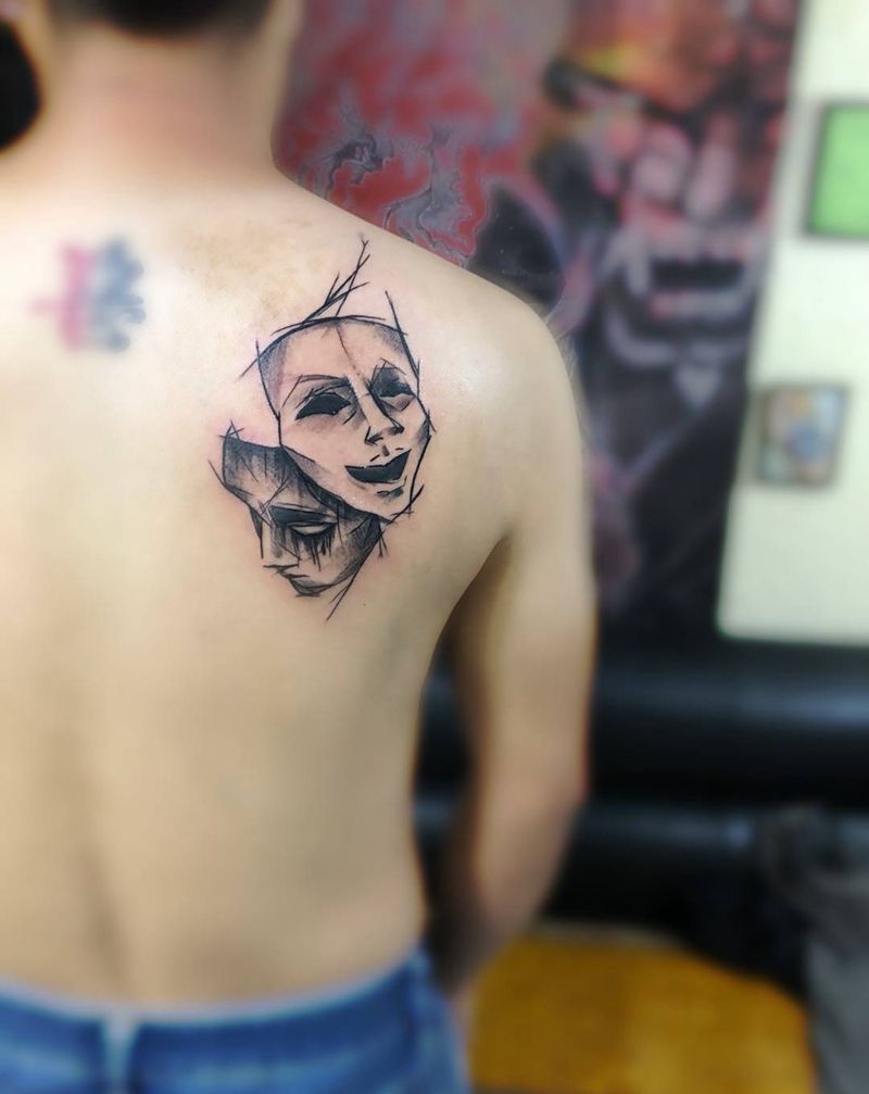 分裂人格纹身图片